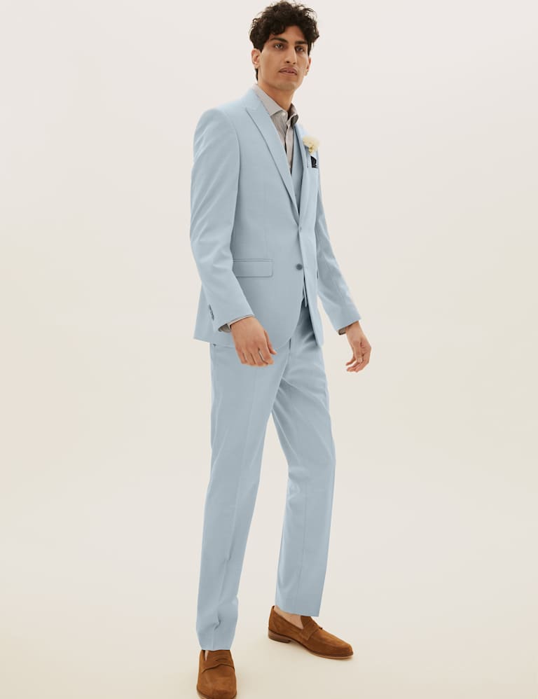 Pastel Slim Fit 3 Piece Suit 1 of 8