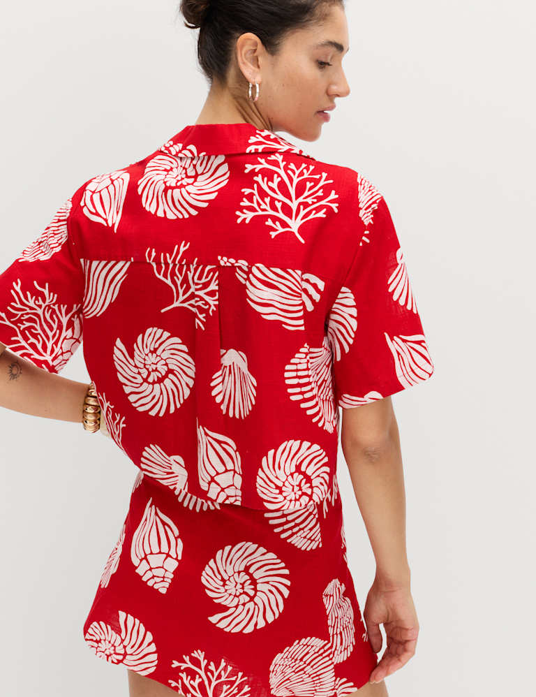 Printed Shirt & Skirt Set 4 of 6