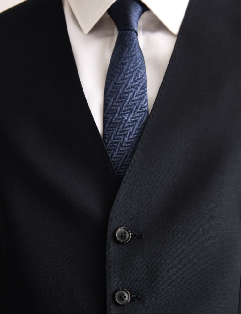 3 Piece Tailored Fit Pure Wool Suit 6 of 6