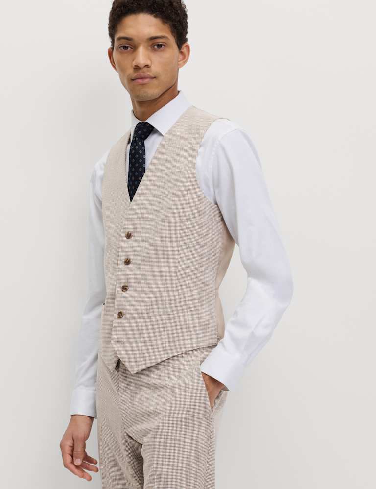 Tailored Fit Grid Check Suit 3 of 6