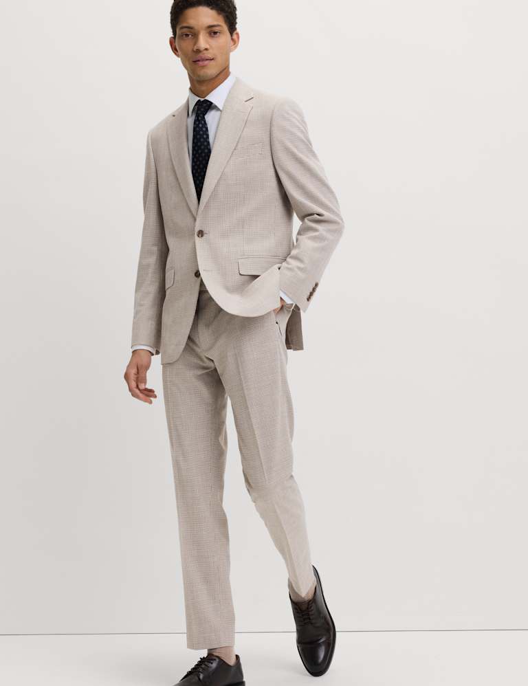 Tailored Fit Grid Check Suit 5 of 6