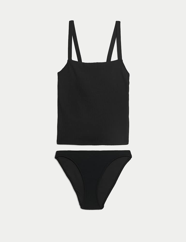 Textured Square Neck Tankini Set 2 of 6
