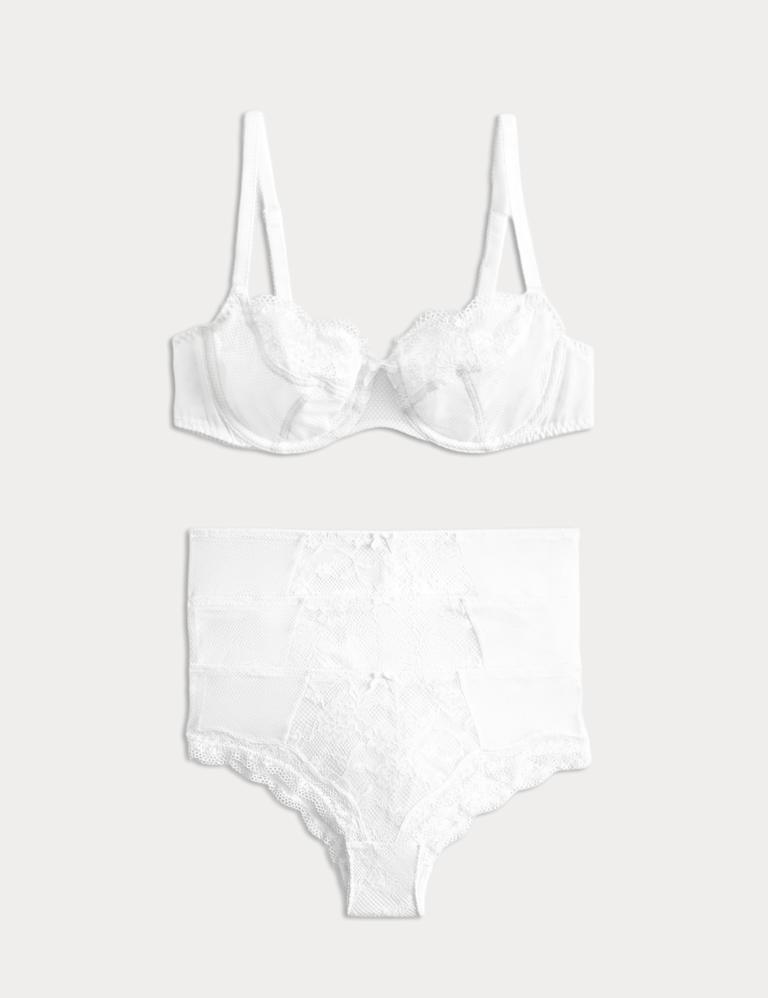 Jasmine Lace Wired Balcony Bra Set A-E 2 of 6