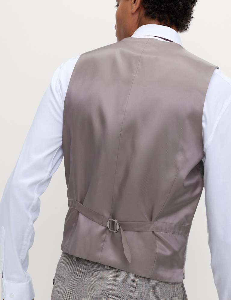 3 Piece Regular Fit Pure Wool Check Suit 4 of 6