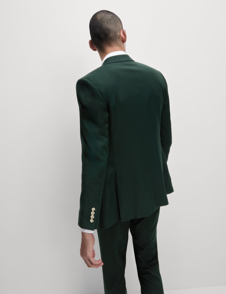 Slim Fit Double Breasted Suit M S IE