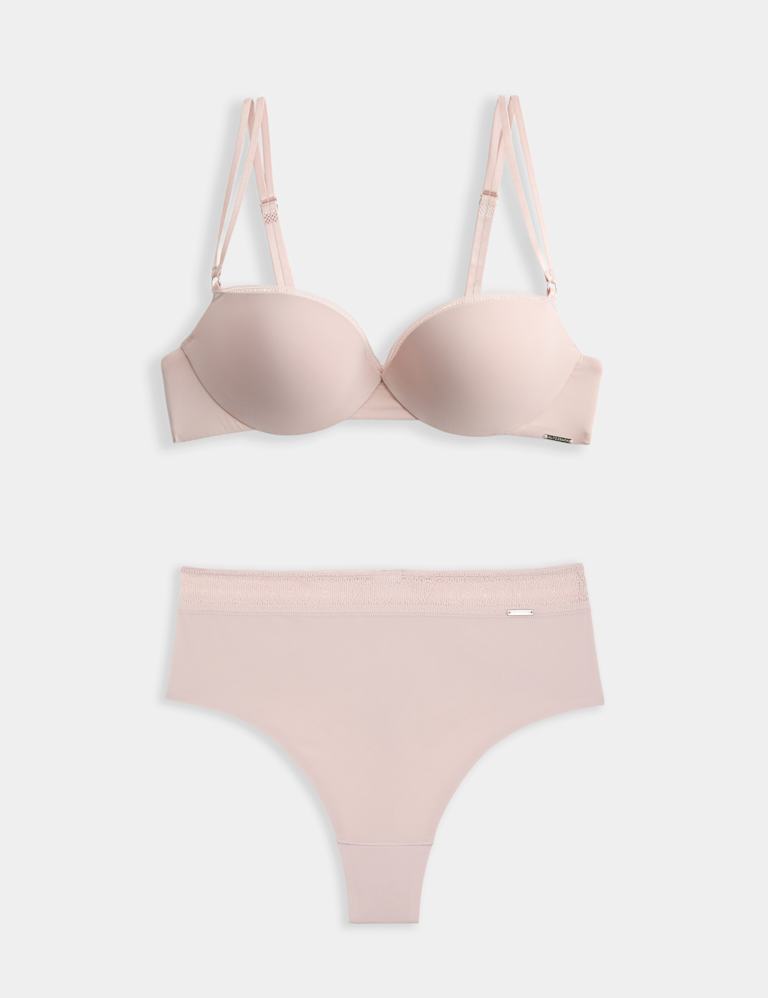 Boston Microfibre Wired Push Up Balcony Bra Set 2 of 6
