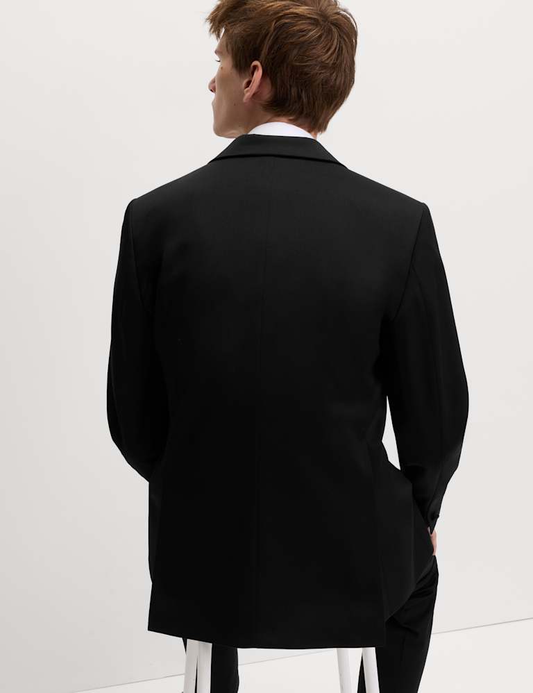 2 Piece Tailored Fit Sateen Stretch Tuxedo Suit 2 of 3