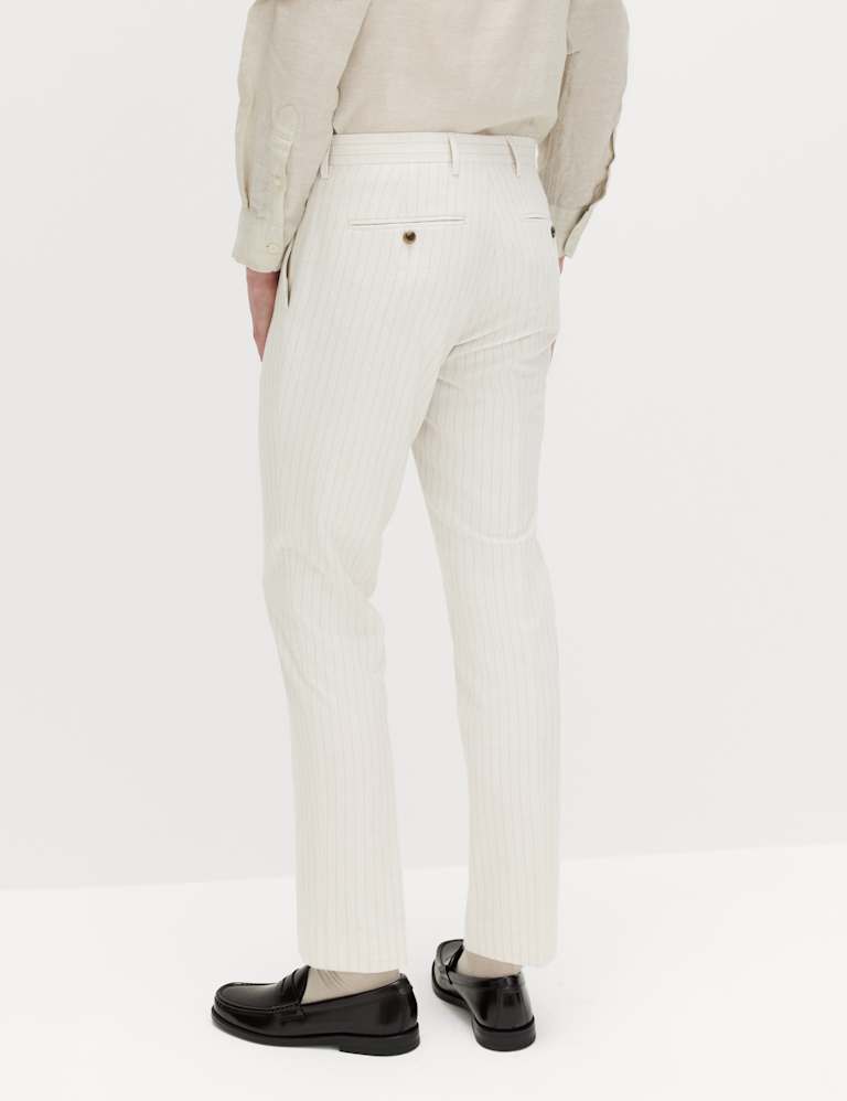 2 Piece Slim Fit Pinstripe Double Breasted Suit 5 of 6