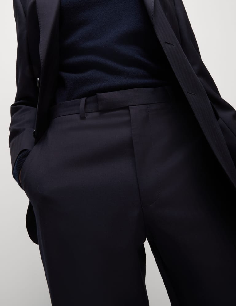 2 Piece Regular Fit Herringbone Pure Wool Suit 5 of 6