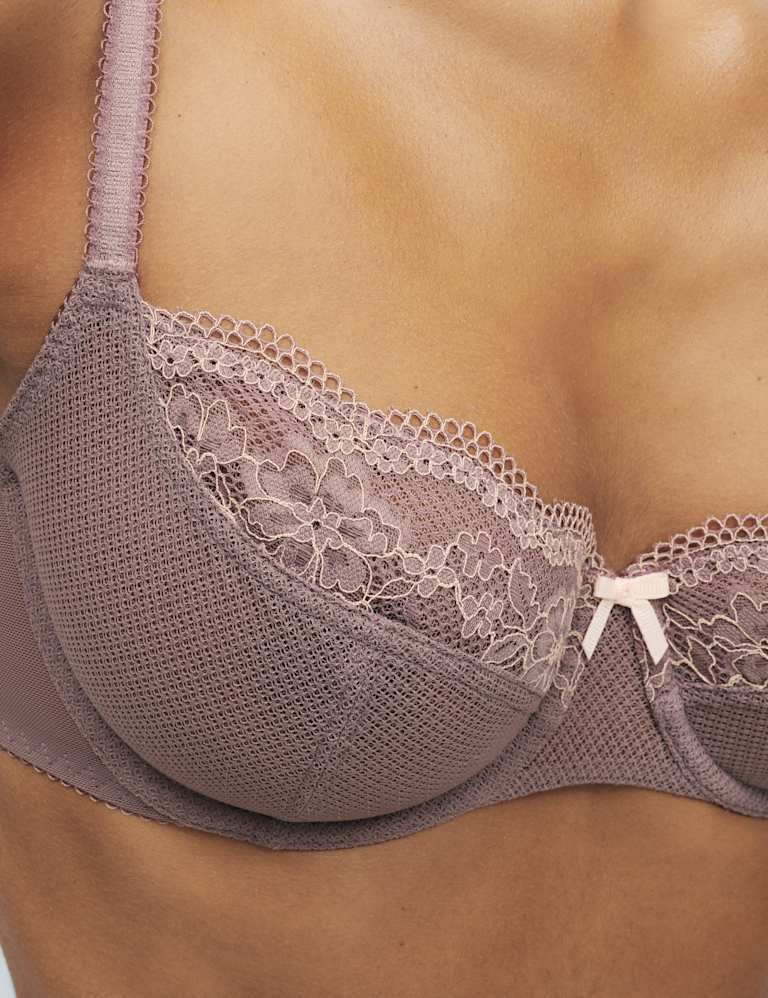 Jasmine Lace Wired Balcony Bra Set A-E 3 of 6