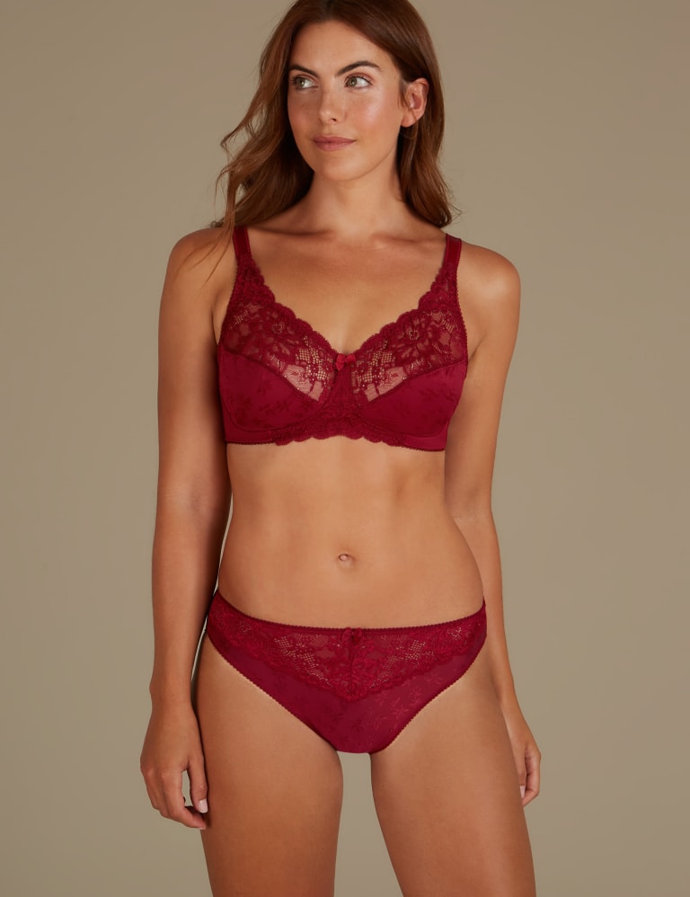 Jacquard Lace Set with Full Cup A-DD 1 of 1