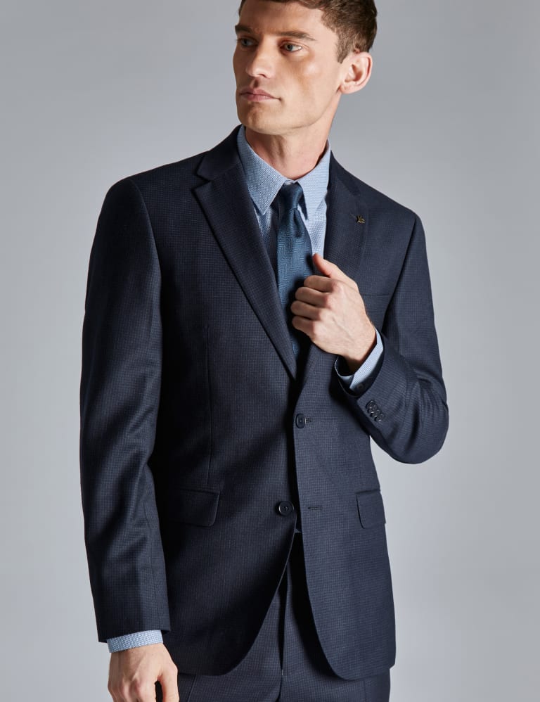 Regular Fit Wool Rich Check Suit 2 of 5