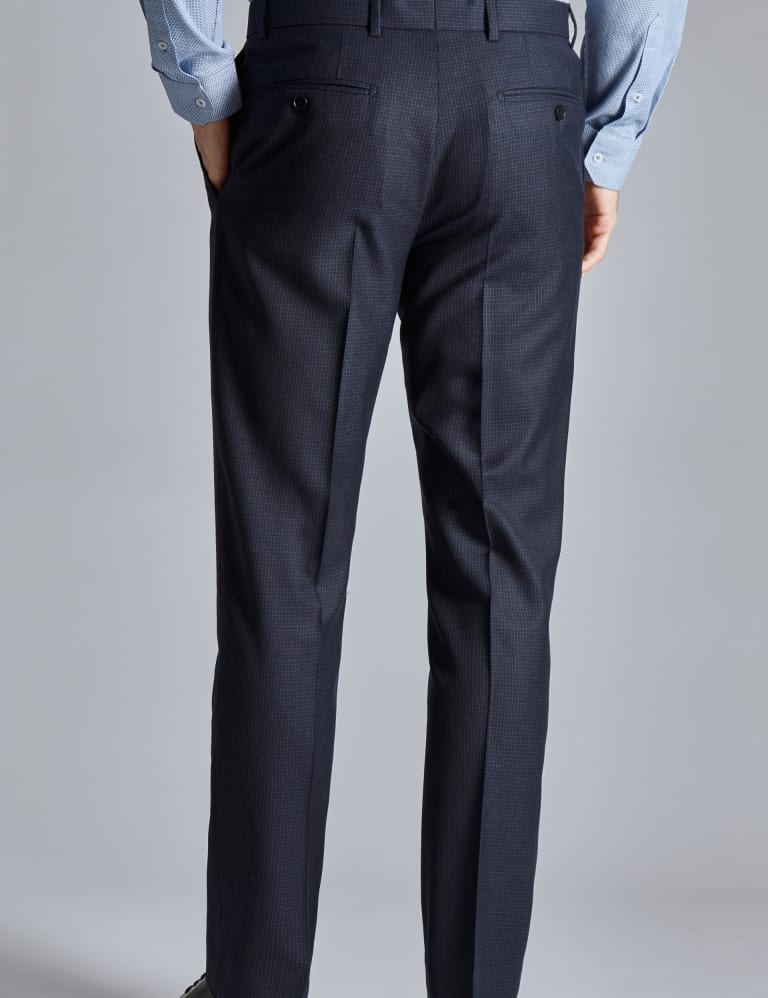 Regular Fit Wool Rich Check Suit 5 of 5