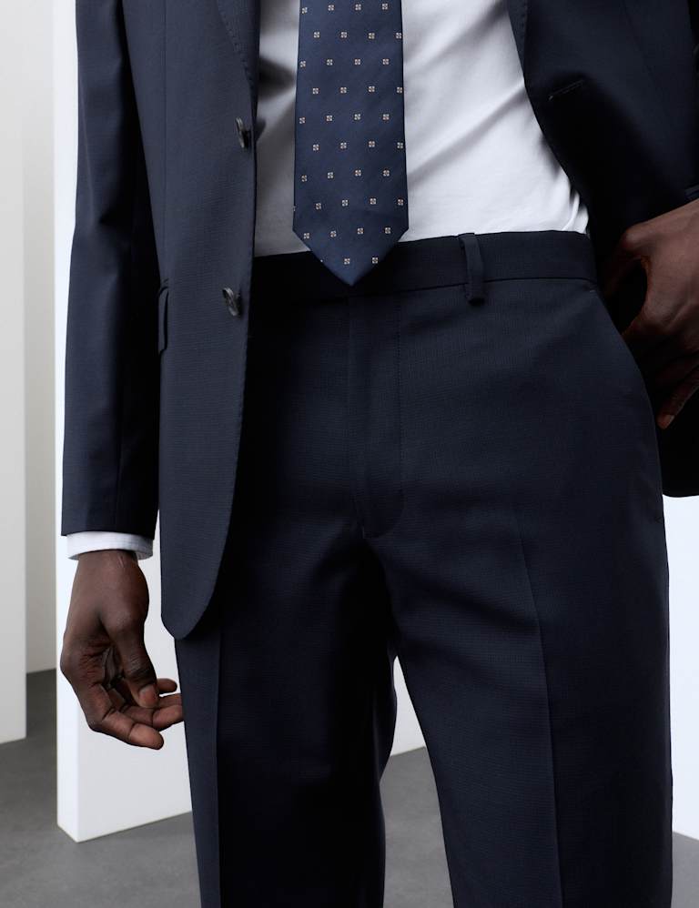 2 Piece Tailored Fit Pure Wool Suit 4 of 6