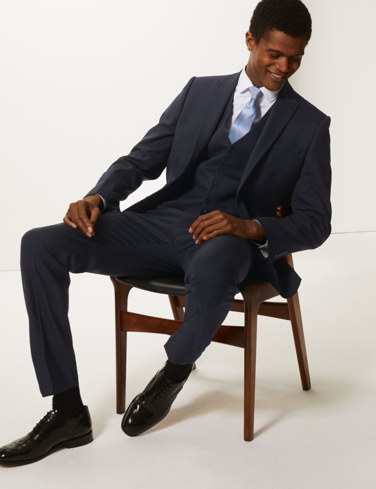 Navy Slim Fit 3 Piece Suit 1 of 8