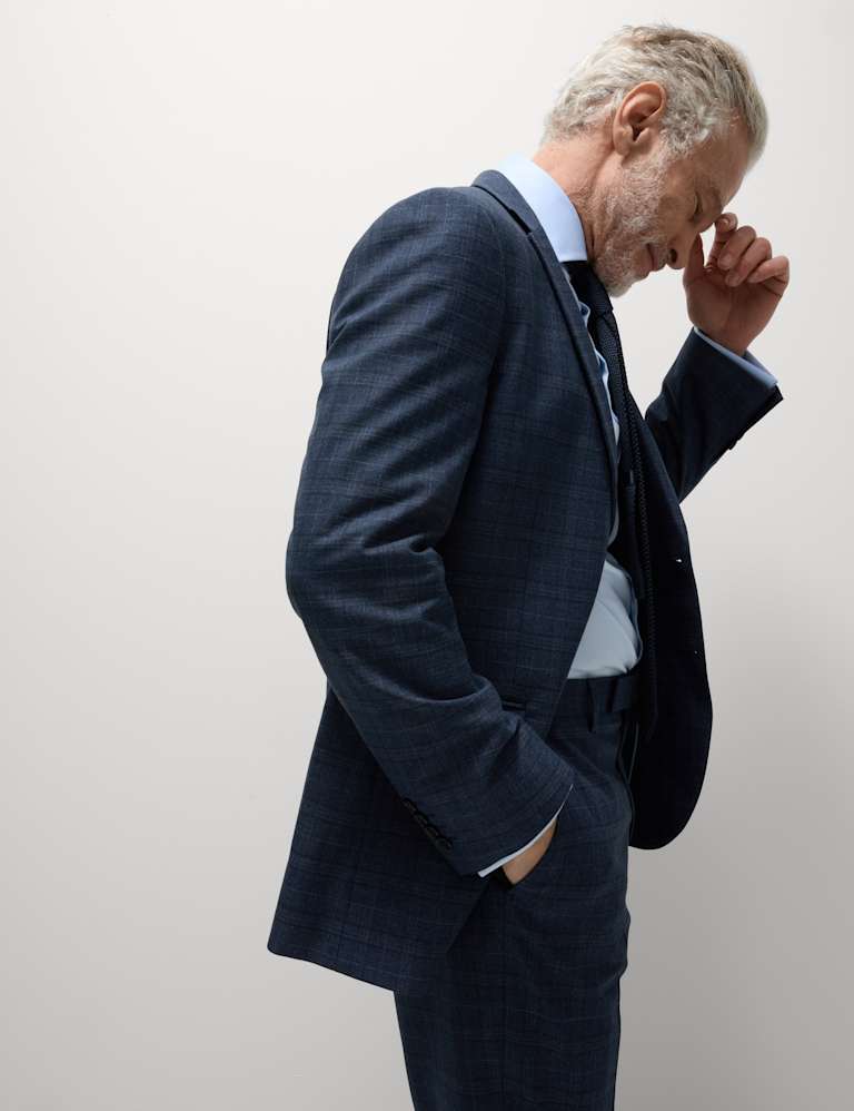 2 Piece Regular Fit Check Suit 1 of 6