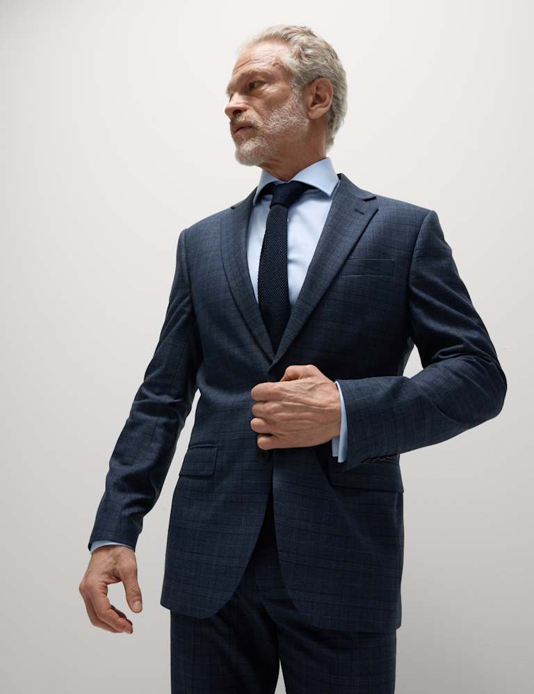 2 Piece Regular Fit Check Suit 2 of 6