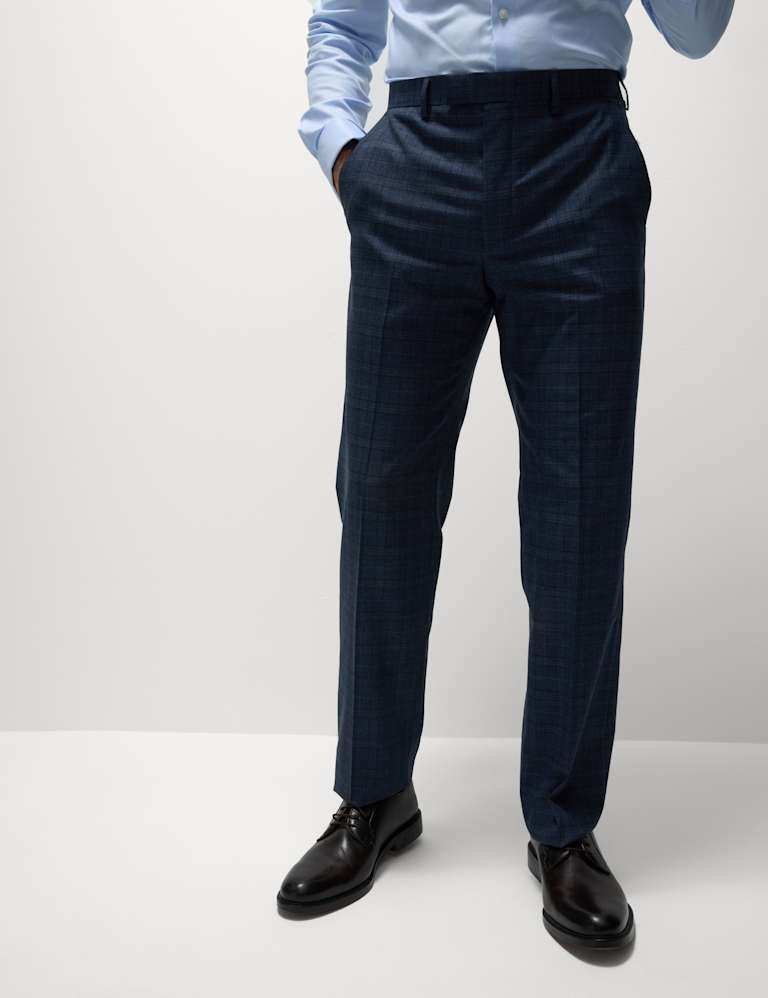 2 Piece Regular Fit Check Suit 5 of 6