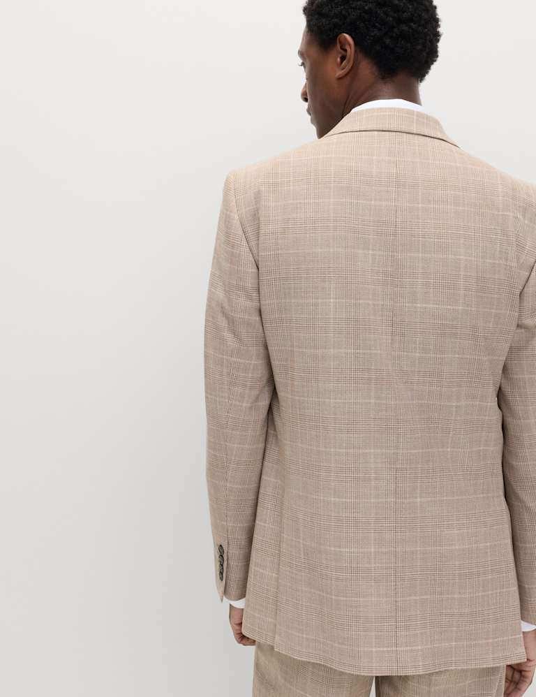 2 Piece Regular Fit Prince of Wales Check Suit 3 of 6