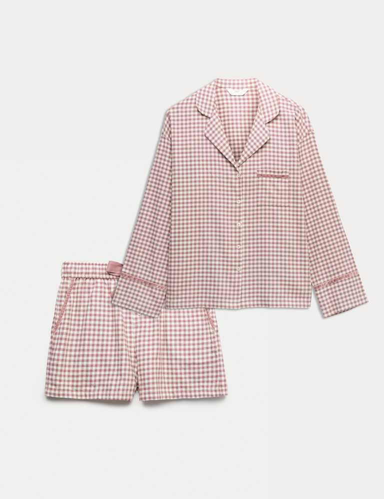Flannel Gingham Revere Pyjama Set 2 of 6