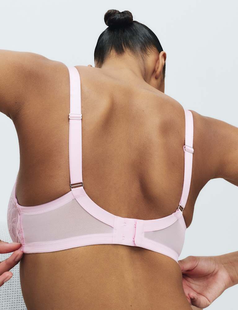 Lindy Lace Wired Plunge Bra Set F-H 4 of 6