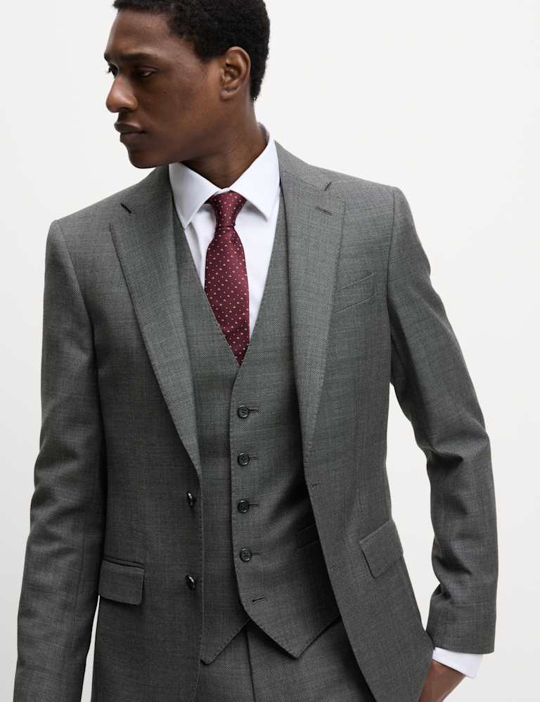 3 Piece Regular Fit Pure Wool Suit 2 of 6