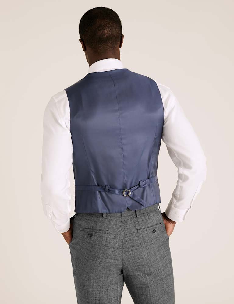 Charcoal Checked Wool 3 Piece Suit 3 of 8