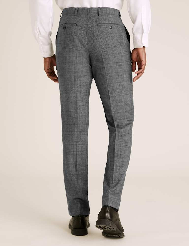 Charcoal Checked Wool 3 Piece Suit 6 of 8