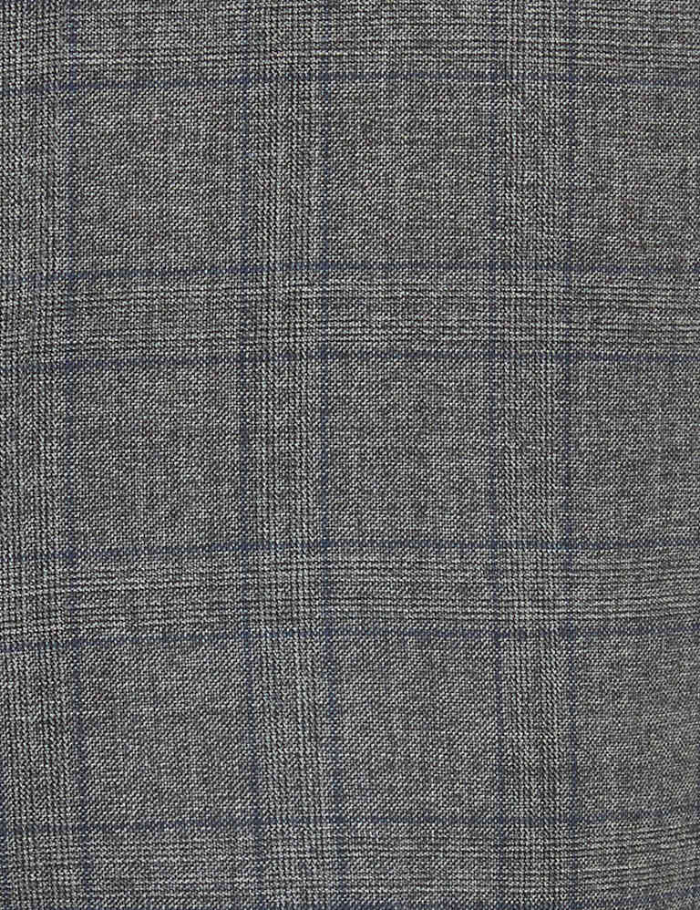 Charcoal Checked Wool 3 Piece Suit 7 of 8
