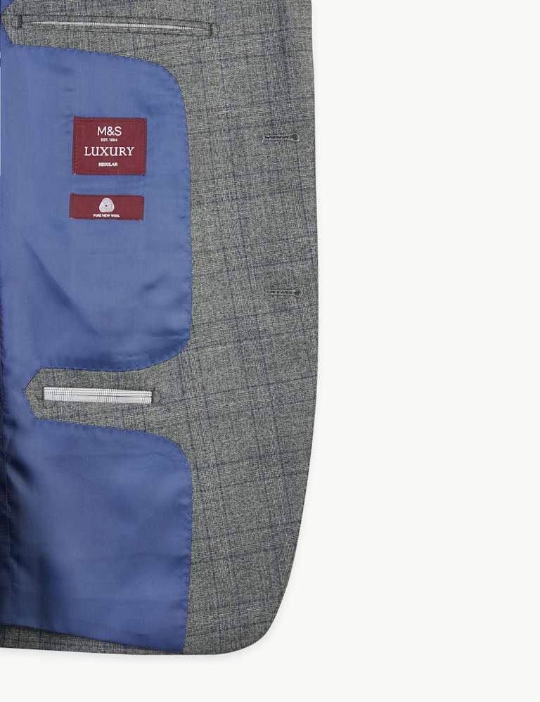 Charcoal Checked Wool 3 Piece Suit 8 of 8