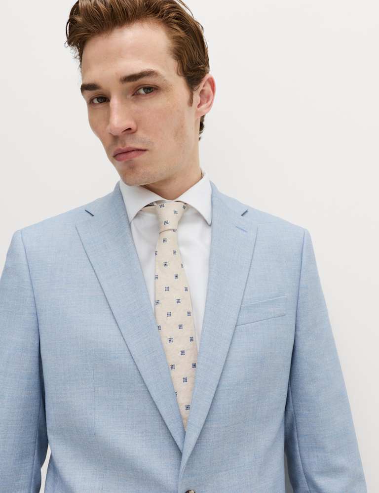 3 Piece Slim Fit Textured Stretch Suit 6 of 6