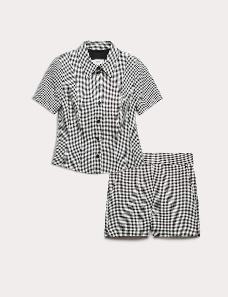 Gingham Jacket & Short Set 2 of 6