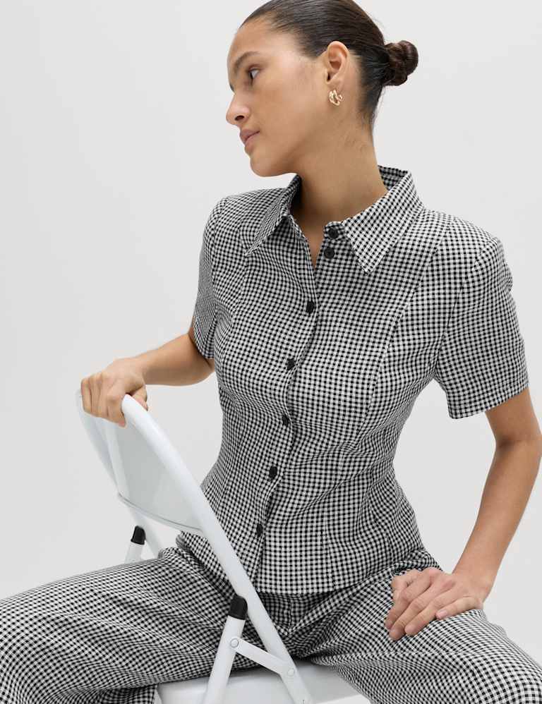 Gingham Jacket & Short Set 3 of 6