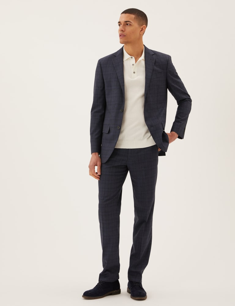 Regular Fit Check Suit 1 of 7