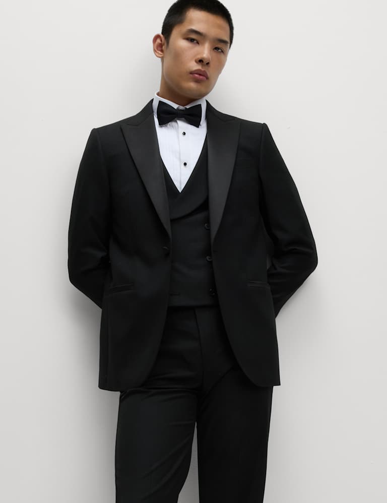 3 Piece Regular Fit Stretch Tuxedo Suit 1 of 6