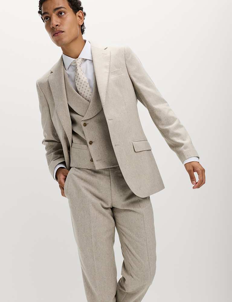 Tailored Fit Wool Rich Tweed Suit 1 of 6