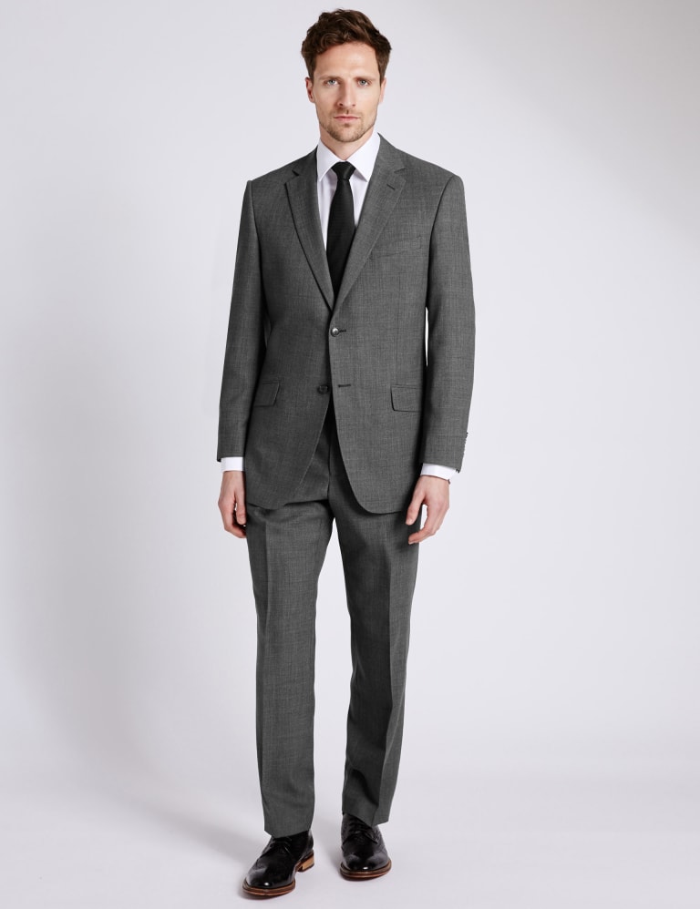 Grey Regular Fit Suit 1 of 9