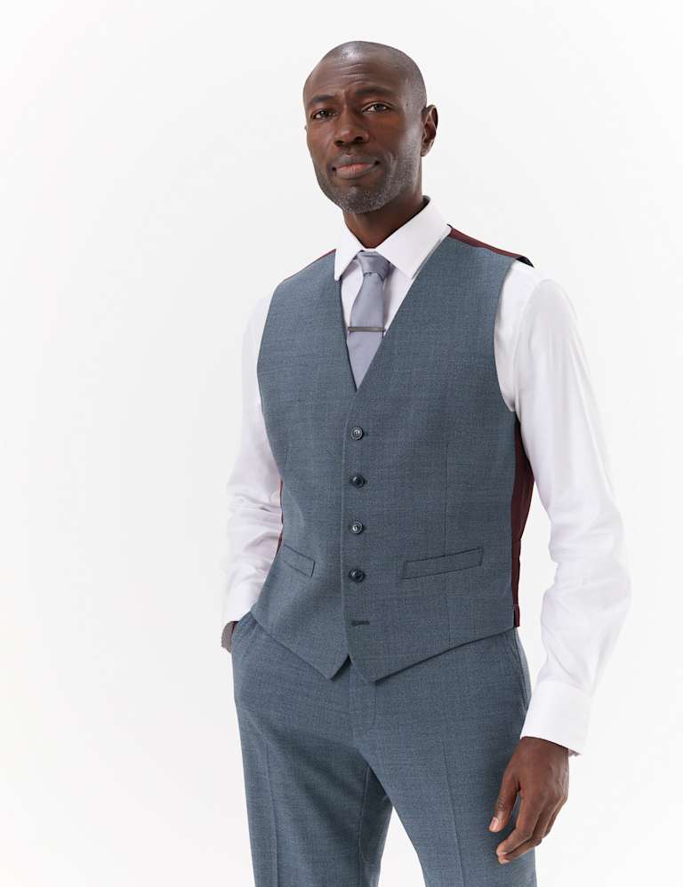 Blue Regular Fit 3 Piece Suit 2 of 7