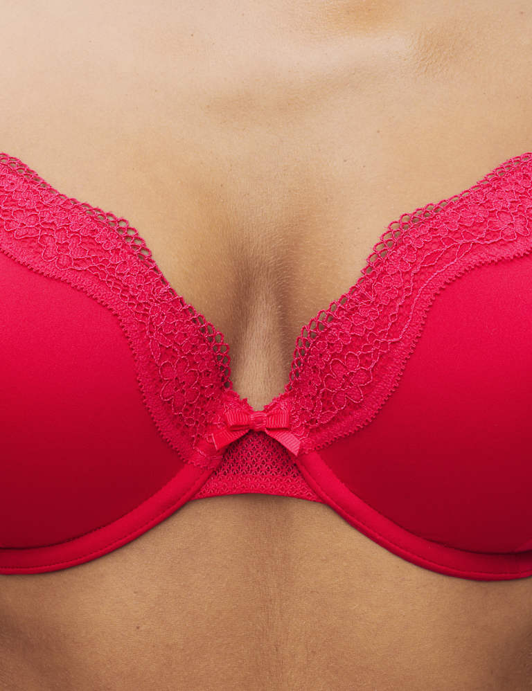 Jasmine Lace Wired Demi Cup Bra Set A-E 3 of 6