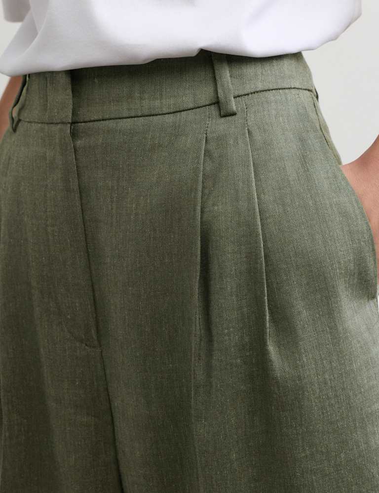 Linen Blend Relaxed Utility Shirt & Trouser Set 5 of 6
