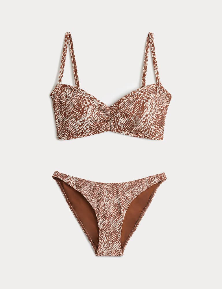 Printed Plunge Bikini Set 2 of 6