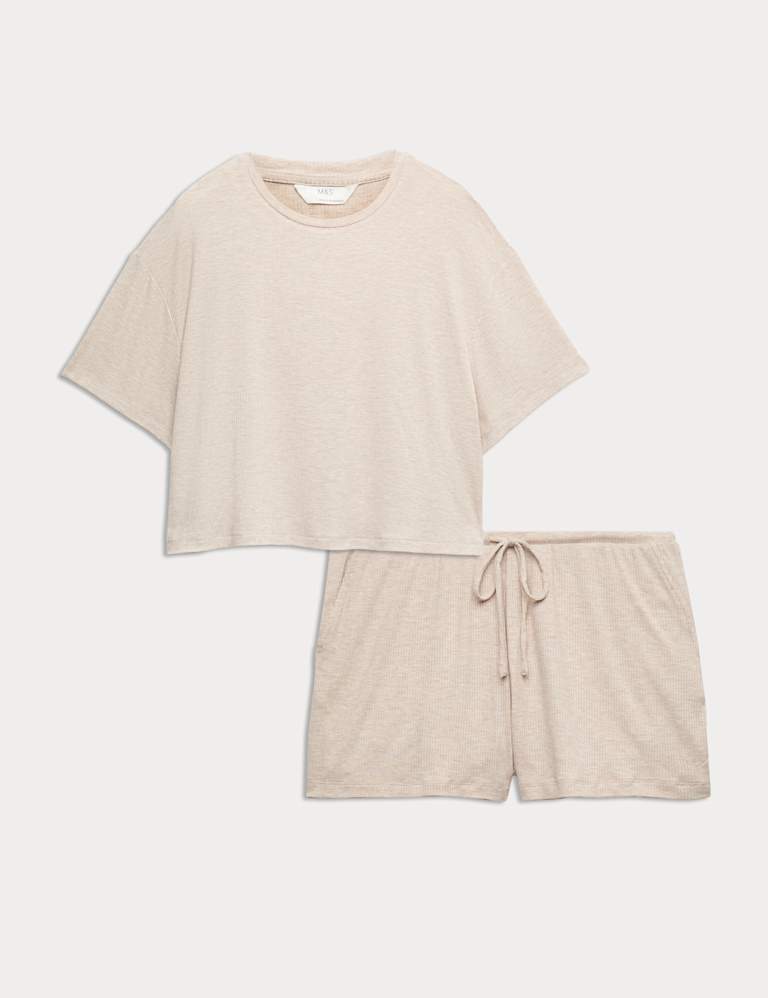 Modal Rich Ribbed Pyjama Top Set 2 of 6