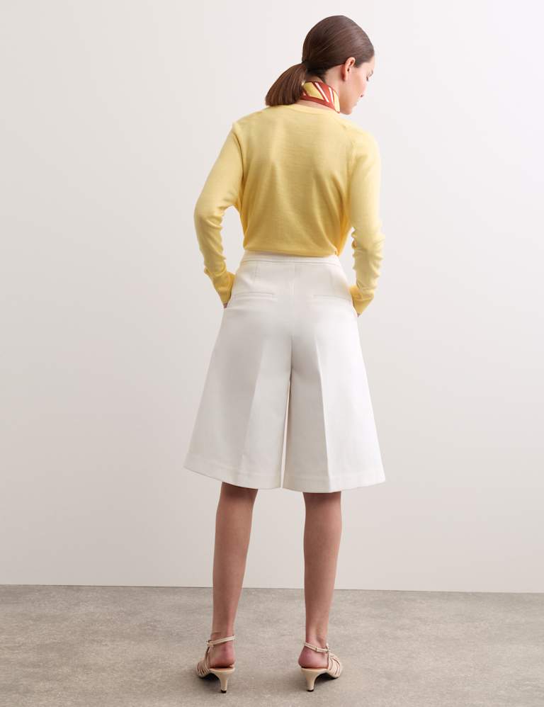 Cotton Rich Sleeveless Jacket & Shorts Set 6 of 6