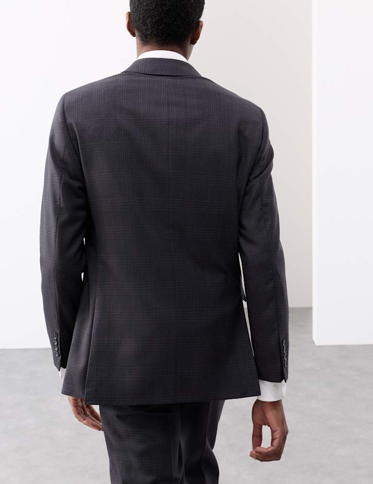 Pure Wool Double Breasted Check Suit 3 of 6