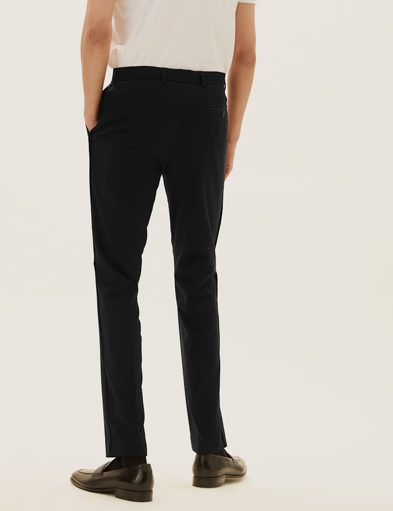 Black Slim Fit Textured Dinner Suit 6 of 9