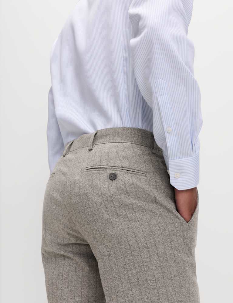 Slim Fit Pinstripe Double Breasted Suit 6 of 6