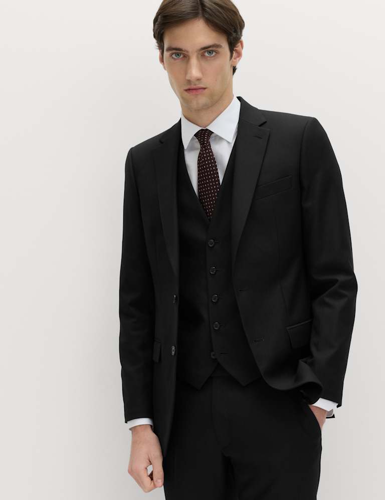 3 Piece Skinny Fit Stretch Suit 1 of 6