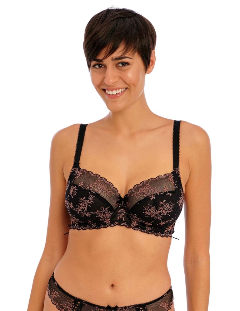 Offbeat Decadence Wired Side Support Bra Set 2 of 5