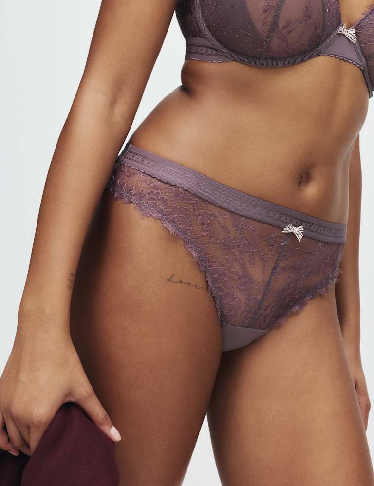 Anna Lace Wired Plunge Bra Set F-H 5 of 6