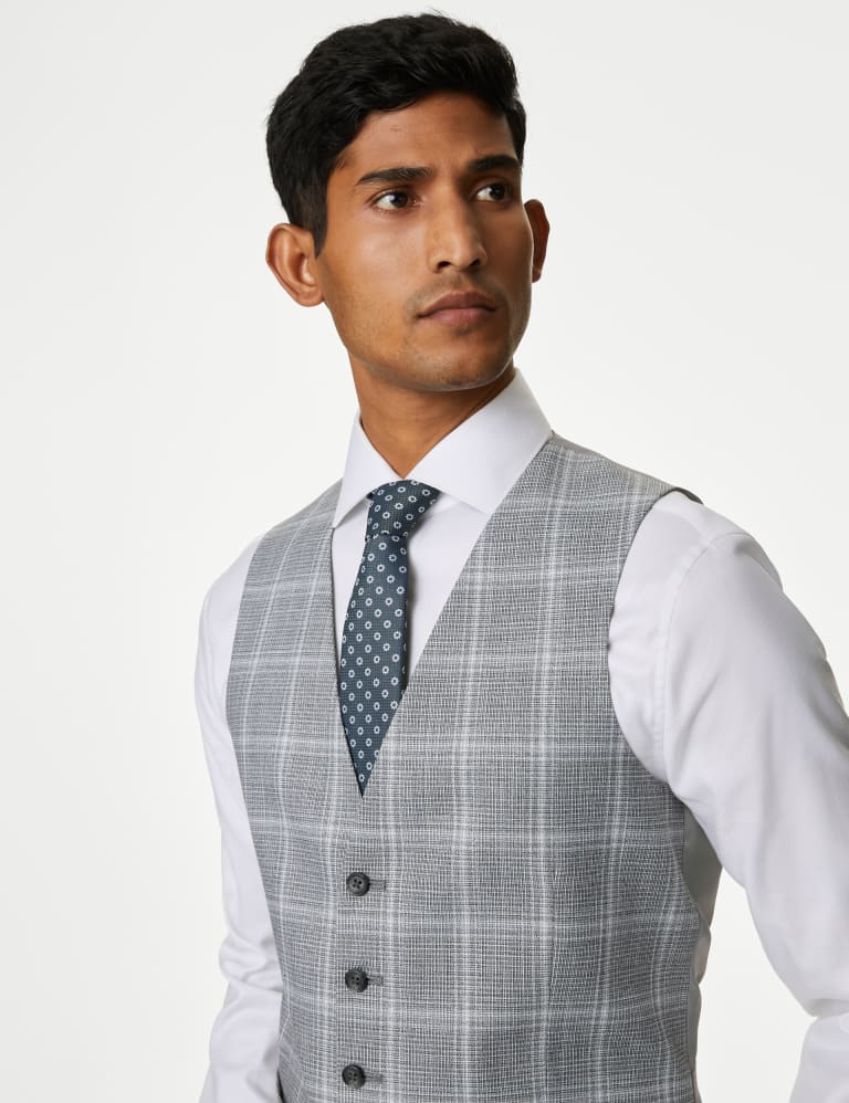Slim Fit Check Stretch Suit 2 of 6